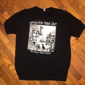Appalachian Terror Unit Crust Punk T Shirt XL
